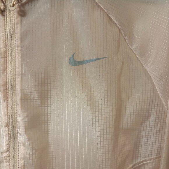 Nike Blush Pink Transparent Windbreaker Jacket SZ XL - Picture 7 of 14